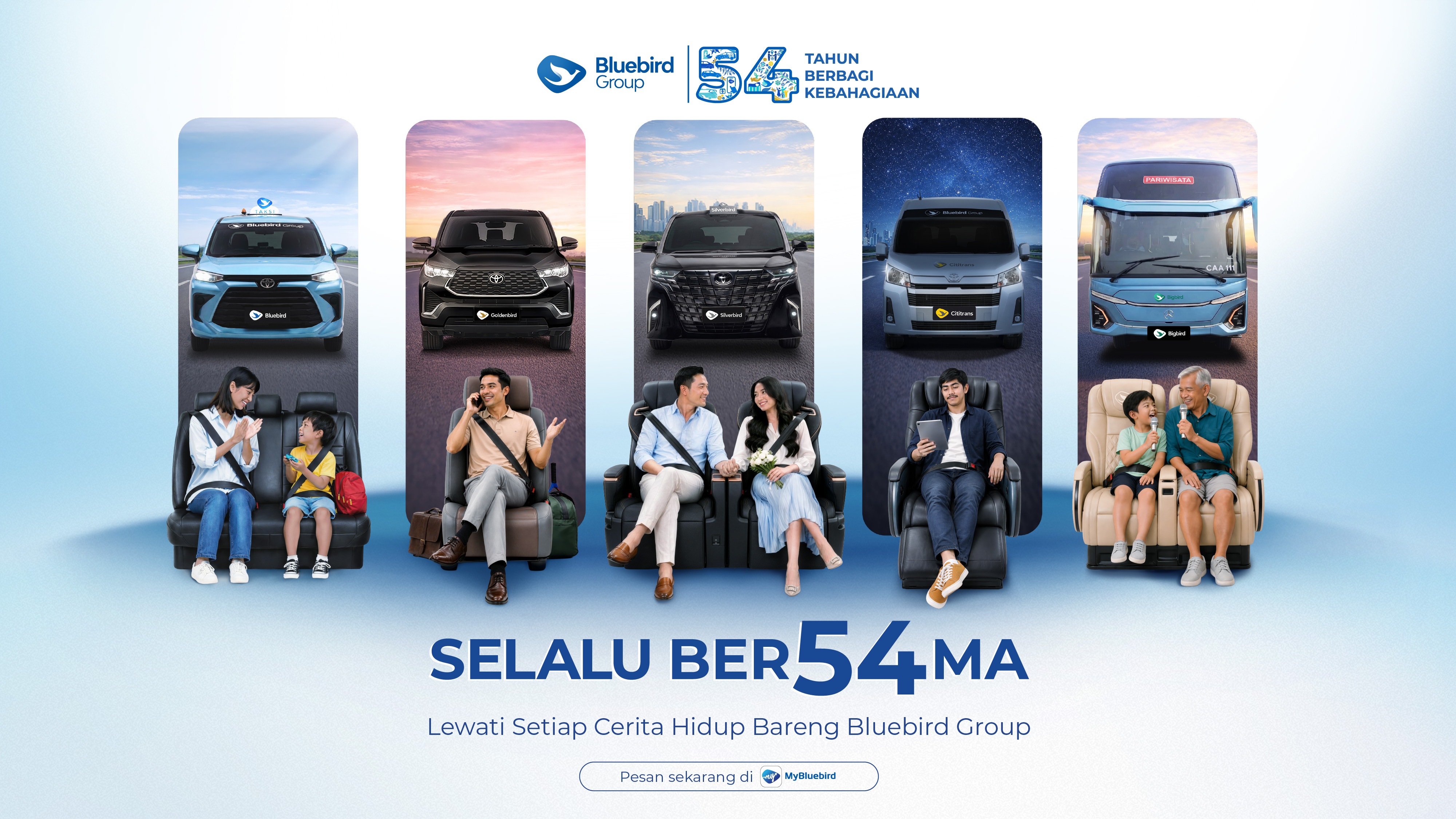 54 Tahun Tumbuh Bersama,  Bluebird Group Hadir di Setiap Momen Perjalanan